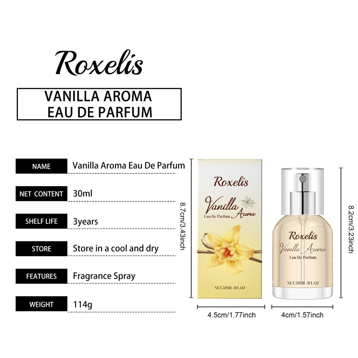 Vanilla Aroma Eau De Parfum pour les femmes