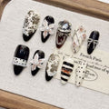 Classic Trois Relief Dimensionnel Sculpted Fleur Conseils de ongles faits main