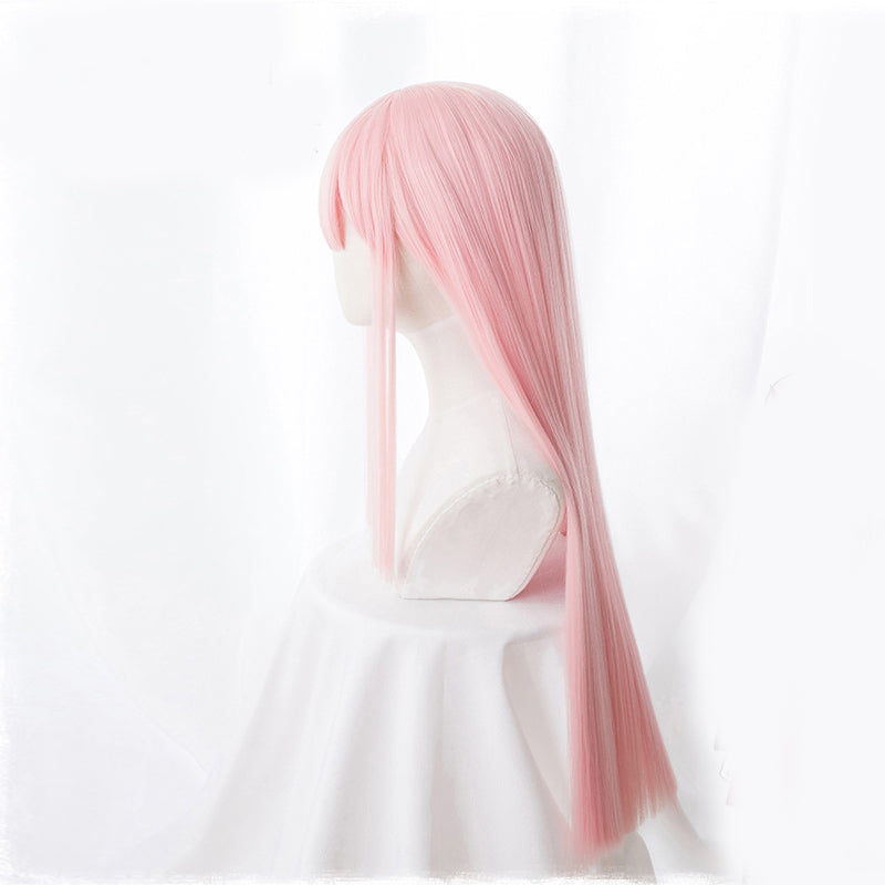Perruque Cosplay simple couleur solide pour femmes