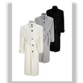 Couvercle long en laine Alpaca avec un design en tie-waist