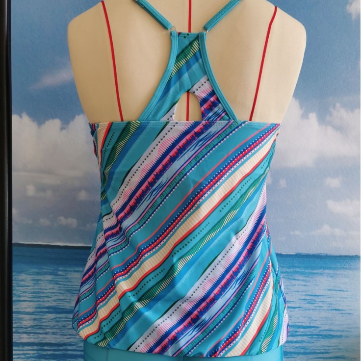 Maillot de bain pour femmes Gradient Imprimer Bikini à deux pièces