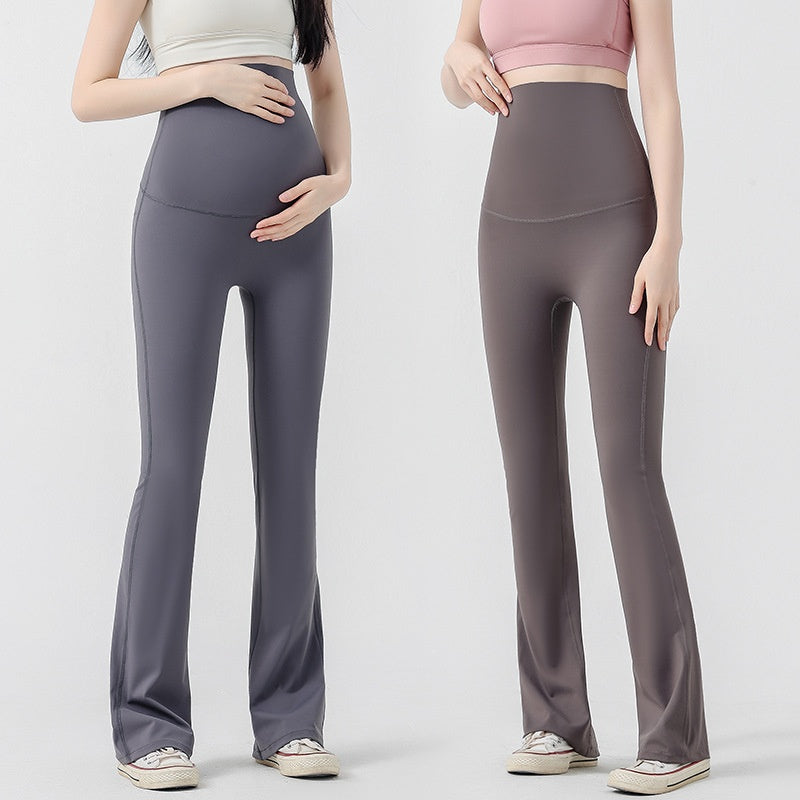 Prenatal Yoga Bell Bottom Pants Wear Casual Slimming