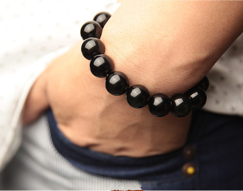 Bracelet naturel arc-en-ciel oeil obsidien