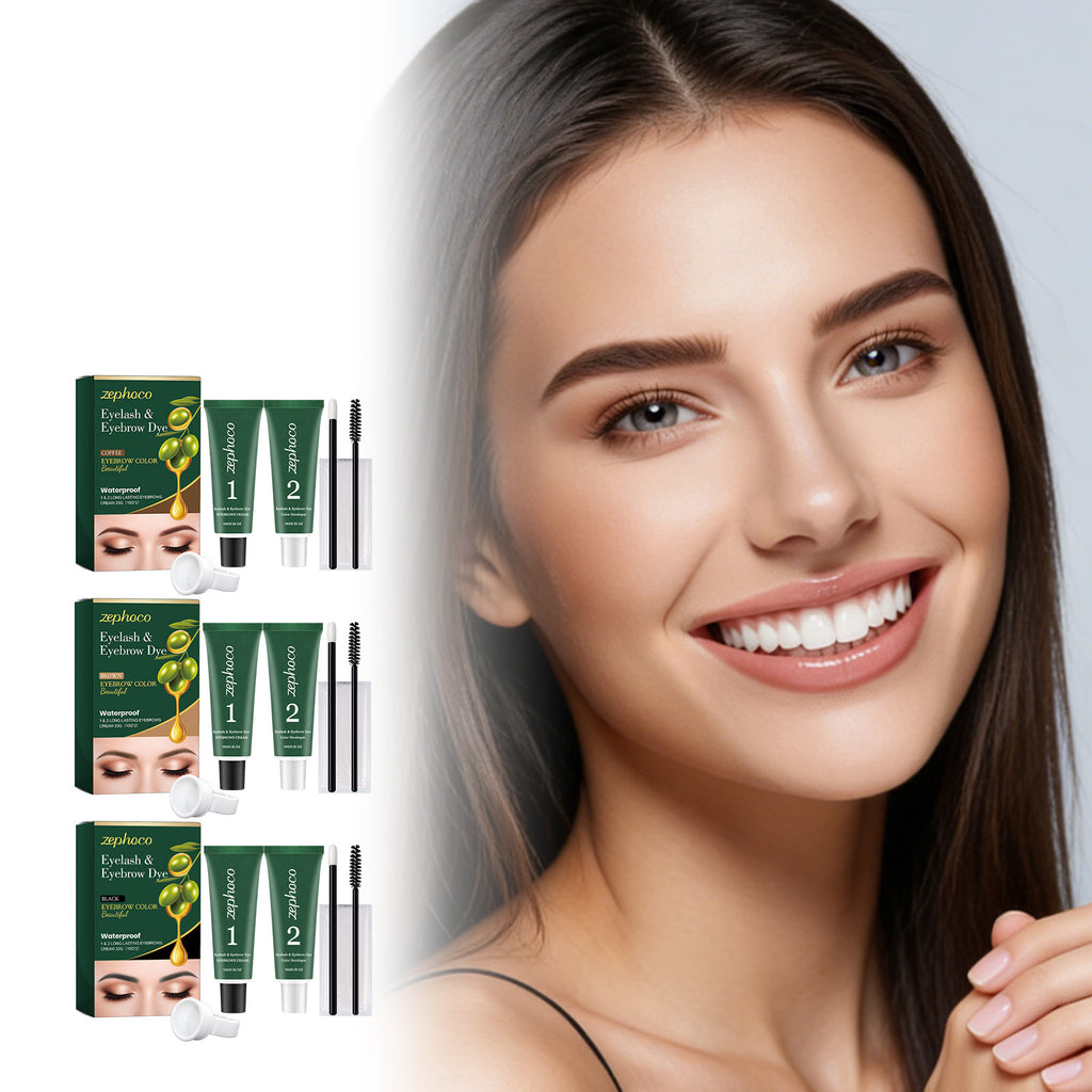 Ensemble de colorant naturel extrait des sourcils et des cils