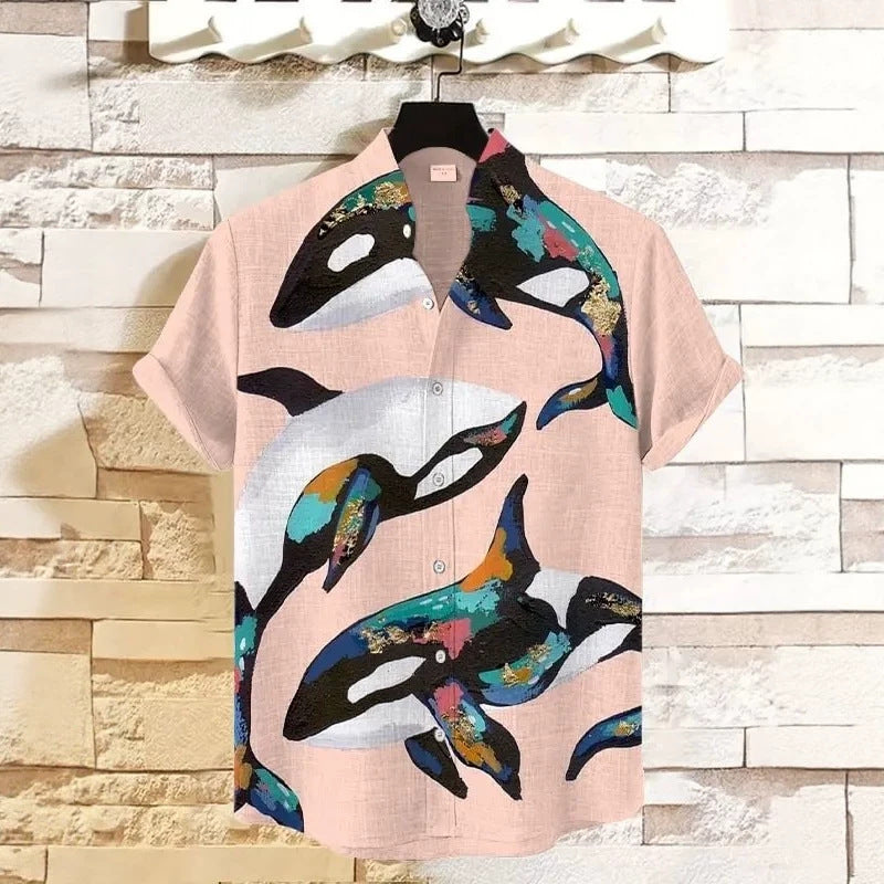 Chemise de plage 3D pour homme