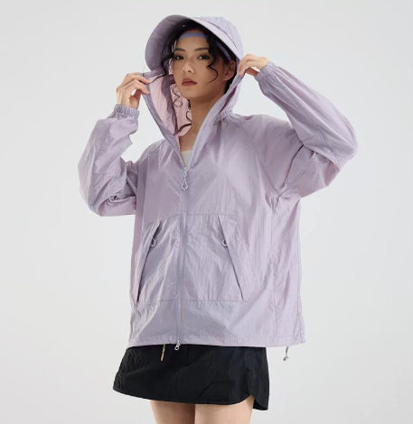 Vêtements de protection solaire en silex glacé Veste de soleil de style montagne légère