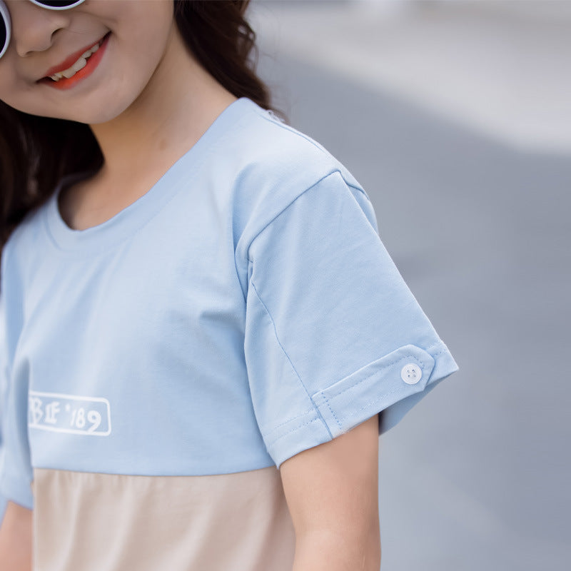 Fashion Striped Family Matching Outfits Summer Casual T-shirt Short Sets Couples Partag