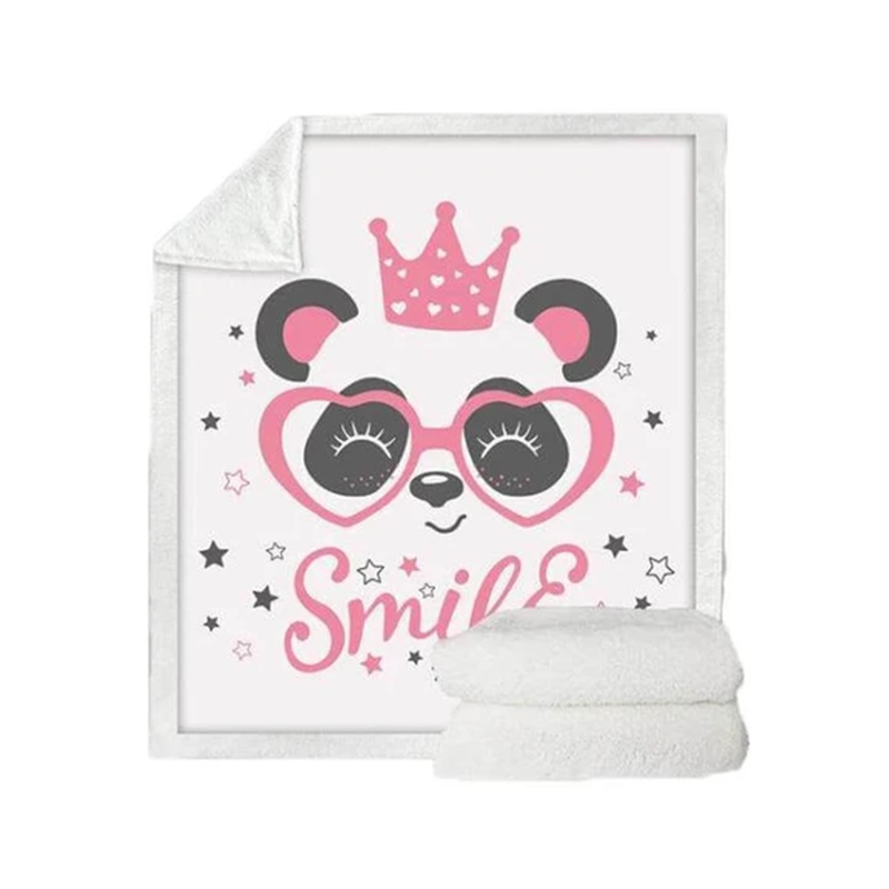 Couverture flanelle de la série Panda