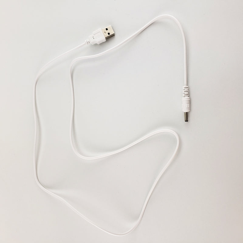 Câble d'alimentation blanc USB vers DC