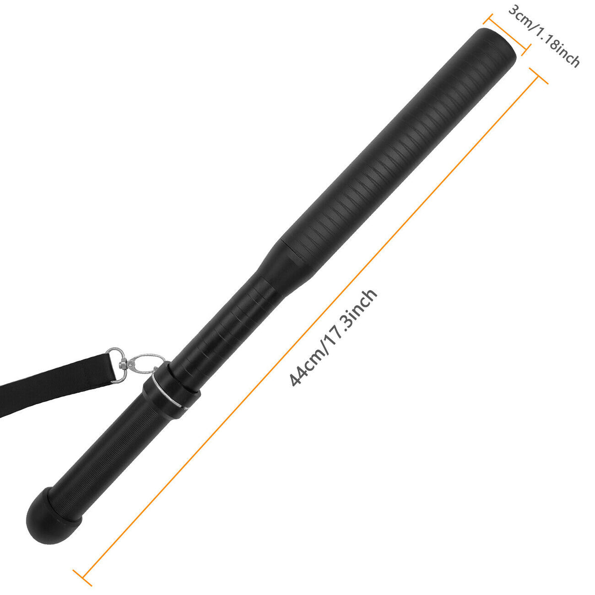 17.3in Bright 3 Modes LED Torch Flashlight Emergency Security Lamp