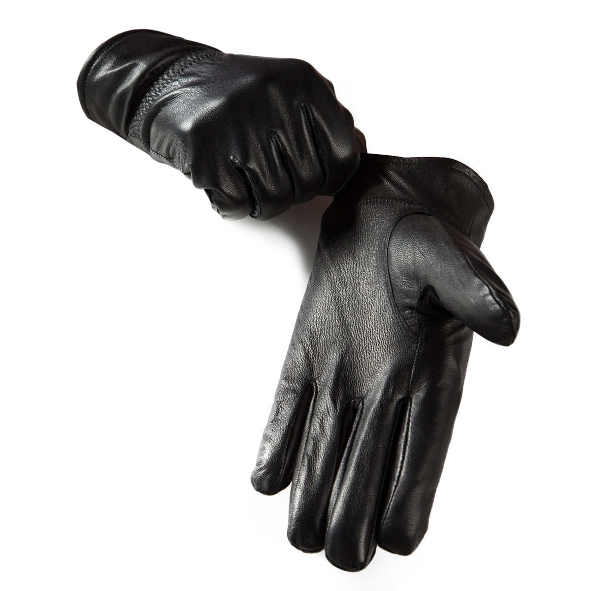 Gants d'hiver en cuir véritable pour hommes