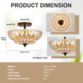 Lumière de plafond de montage semi-flush