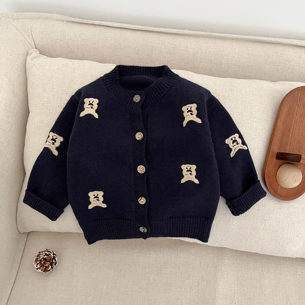 Autumn Mode tricoté Cardigan mignon enfant manteau
