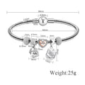 Bracelet multi brins Blush-pink de style européen et américain Couples Bracelet en cristal