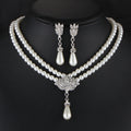 Bijoux perle de mariée en cristal diamant collier de collier courte clavicule