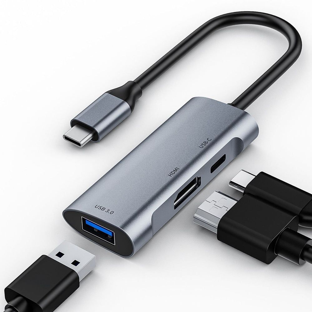 Type-C 3-en-1 HDMI PD USB 30 Support Dock Expansion
