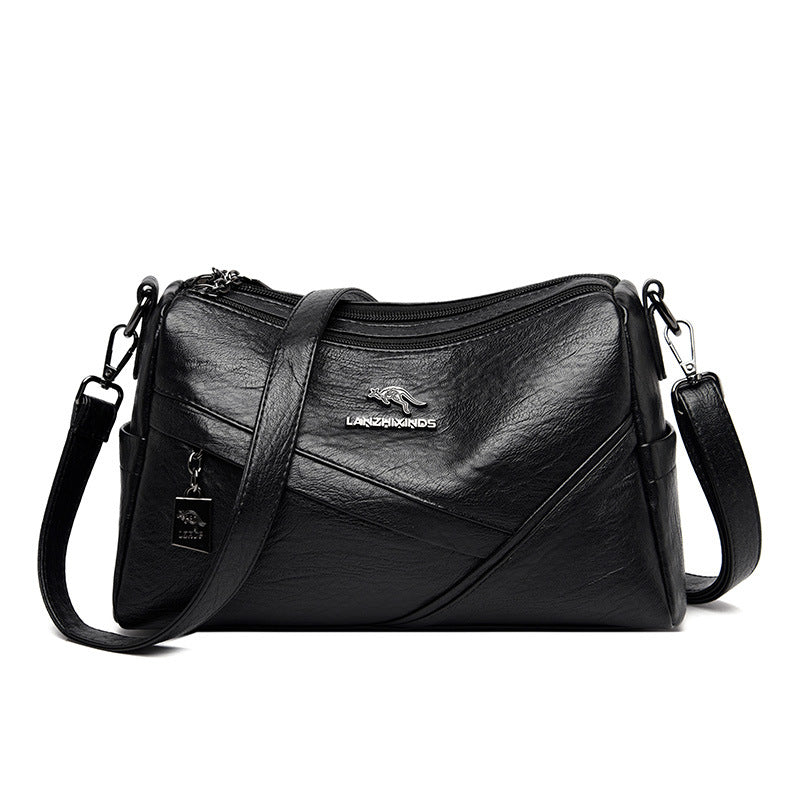 Épaule en cuir souple de mode Sac transversal de grande capacité