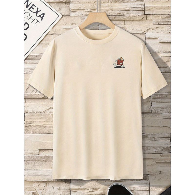 T-shirt en coton taille européenne pour homme