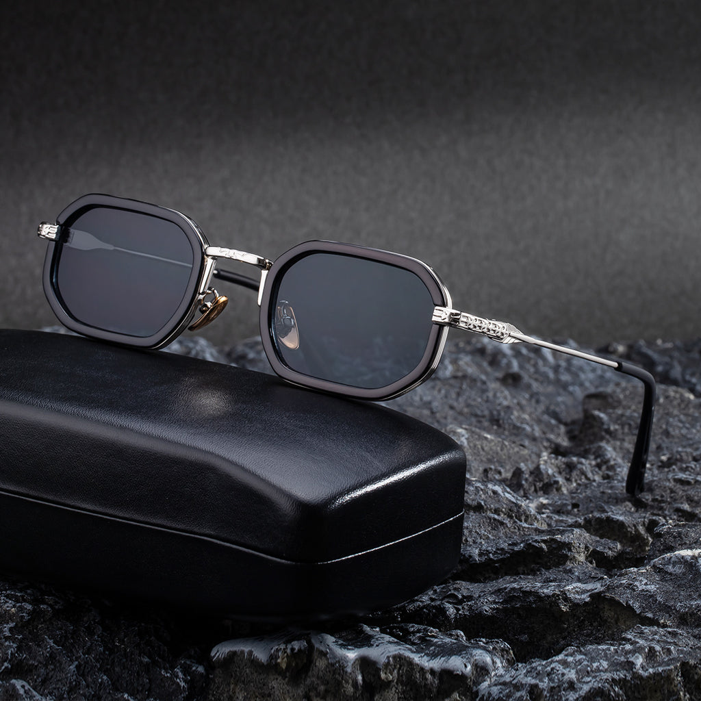 Lunettes de soleil européennes et américaines Fashion Square Frame