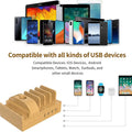 Bureau Multi-USB Bamboo Chargeur Bracket