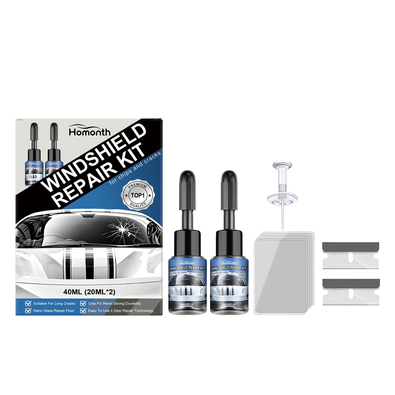 Kit de réparation de pare-brise