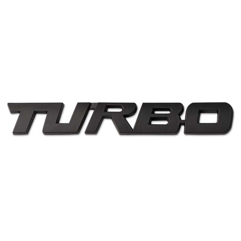 Personnalité métallique SPORTS TURBO Logo de voiture décorative
