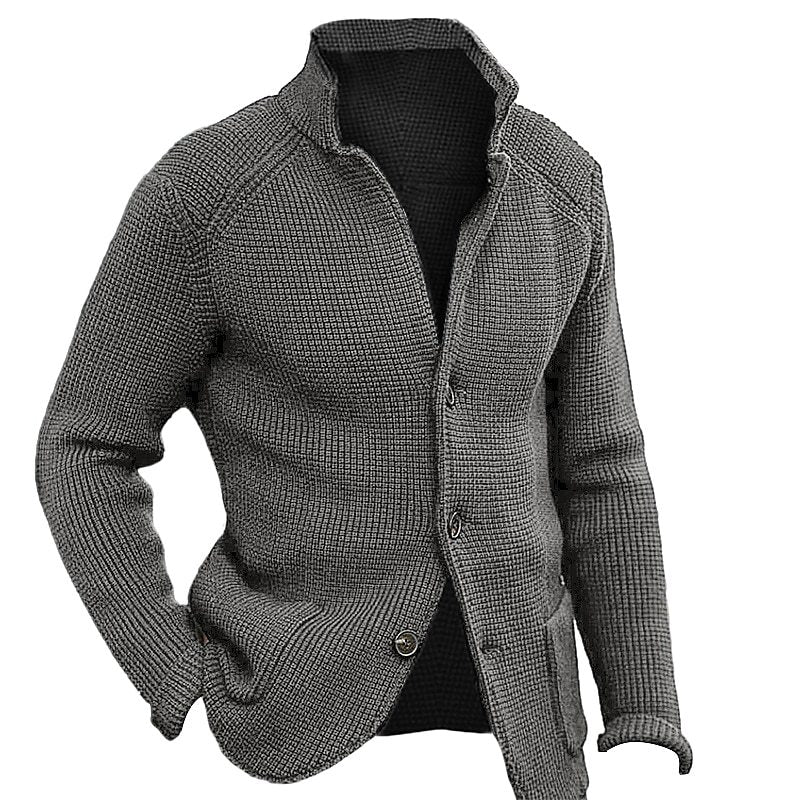 Veste de sweater en lapelle tricotée pour homme d'automne et d'hiver d'Amazon