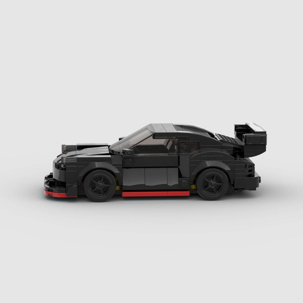 321PCS Black Widebody Sports Blocs de construction de voitures