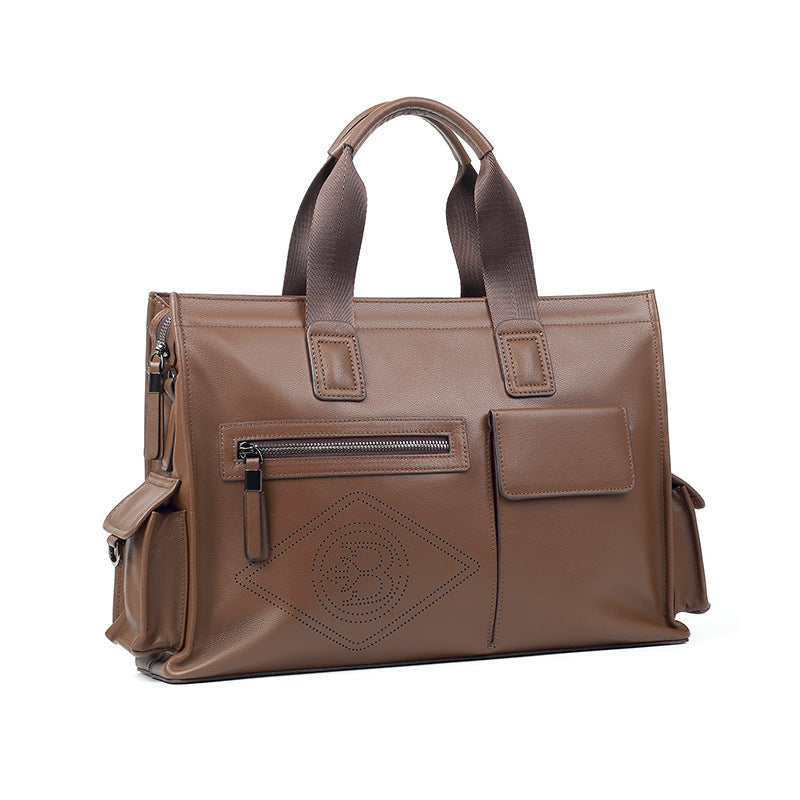 Sac transdermique casual élégant Cowhide Grande capacité