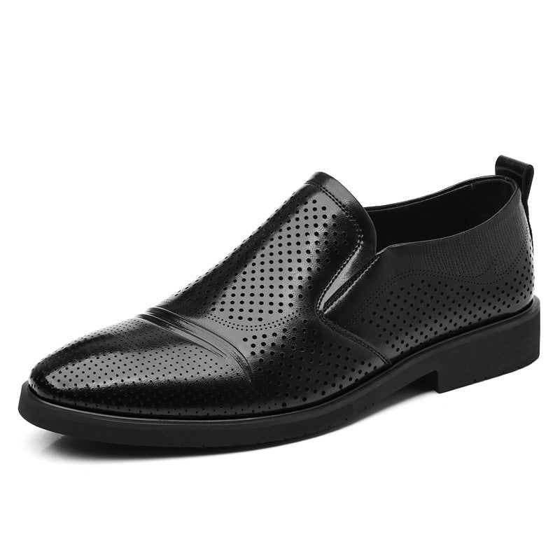 Chaussures en cuir vintage pour hommes plus taille