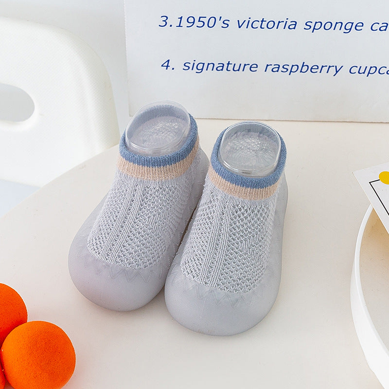 Enfants Mesh Anti-mosquito Chaussettes Chaussures Bébé Summer Bébé Chaussettes de chambre antidérapantes