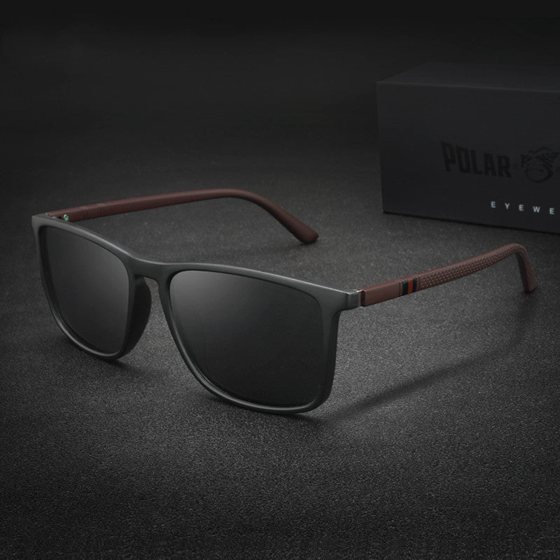 Lunettes de soleil polarisé Square Large Frame Plastique