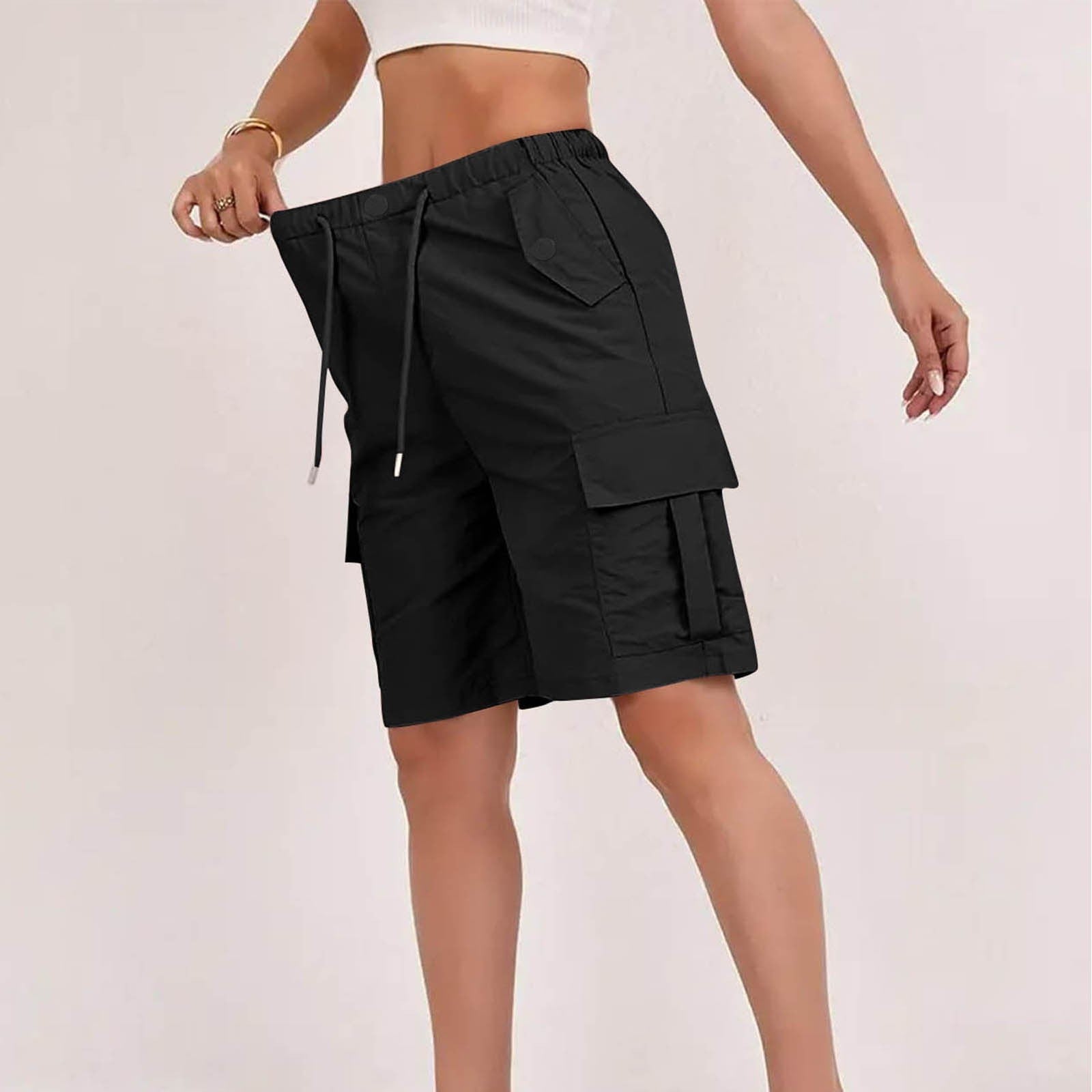 Casual Drawstring Capri Pantalons Trendy Sportswear pour le commerce électronique