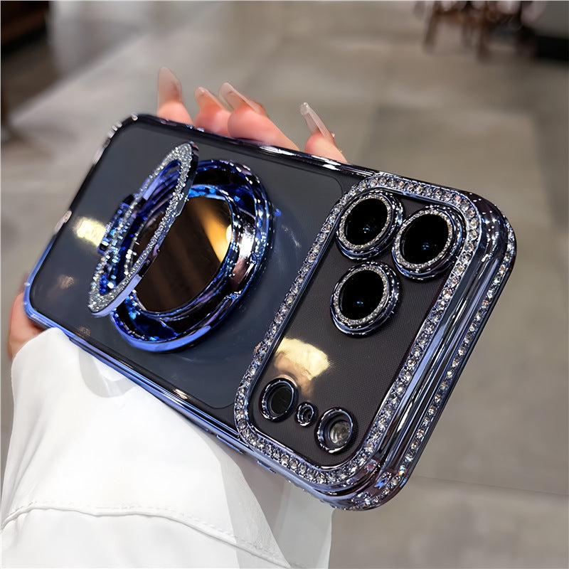 Housse de protection transparente pour téléphone à aspiration magnétique compatible