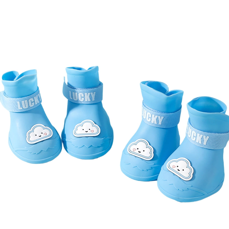 Rainshoe en caoutchouc antidérapant imperméable pour animaux de compagnie