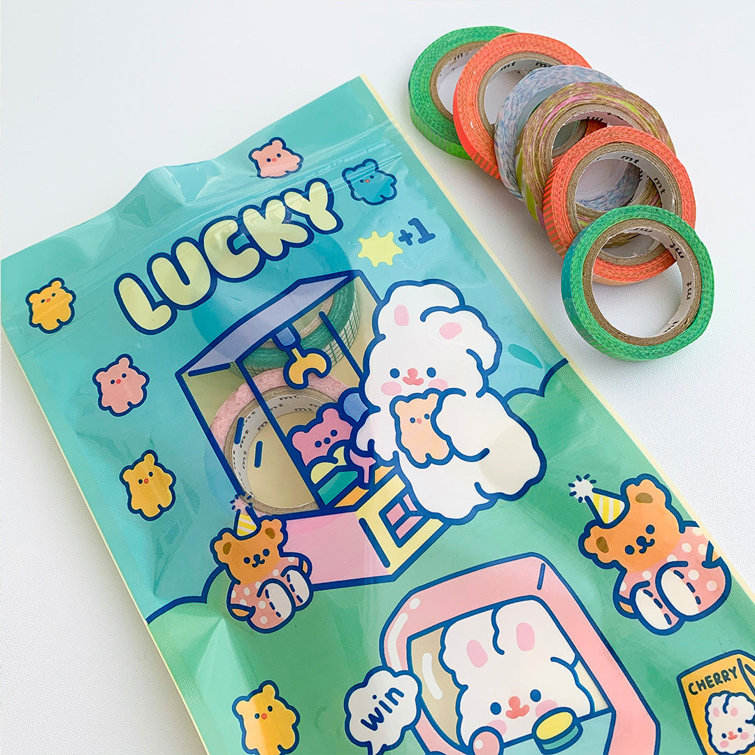 Mignon Rabbit Emballage Emballage Snacks Sealing Pocket Sac cadeau