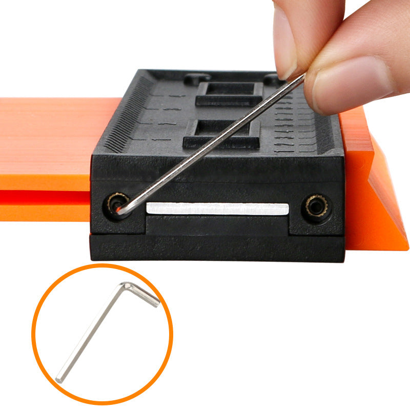 5 10 pouces modèle Contour Gauge Mesure plastique Contour Gauge Tuiles Duplicateurs Edge Sha