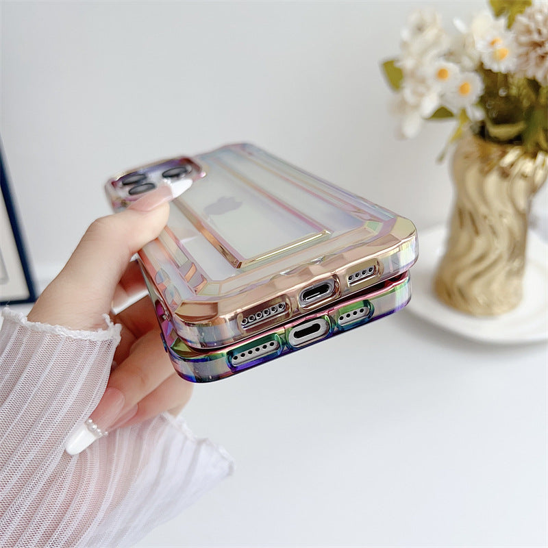 Laser électroplaçant IPhone15pro Max Convient pour 14 Cas de téléphone créatif 12 Colorful 15pro