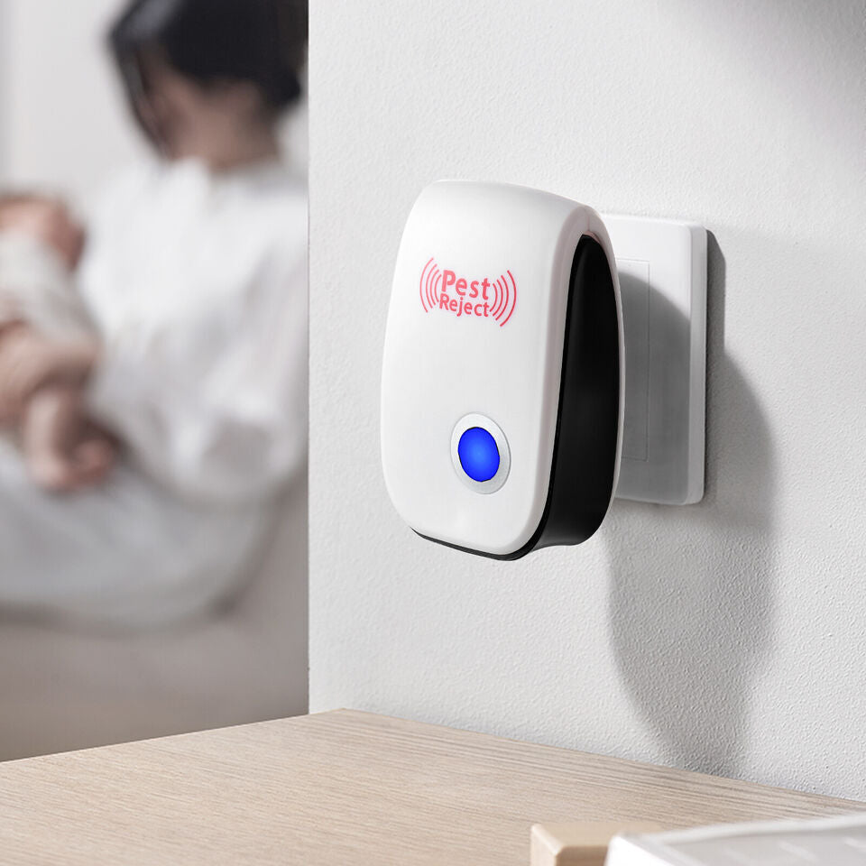 4X Ultrasonic Pest Control Repeller UK Mouse de souris de rat à rejet externe
