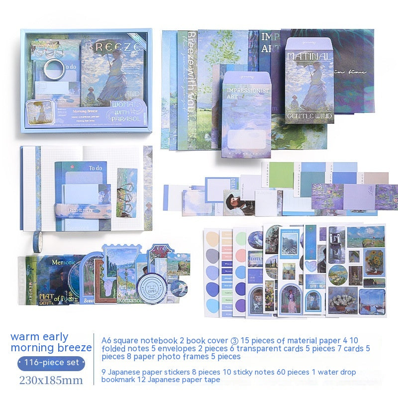 Coffret cadeau Retro Style Simple Artistic Plaid Noteboo