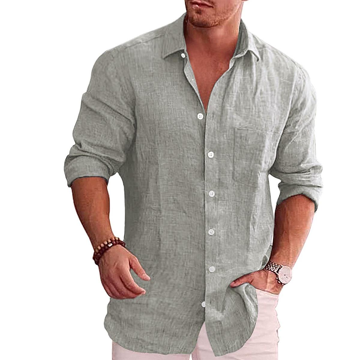 Linge de maison longue manches manches manches longues chemise casual