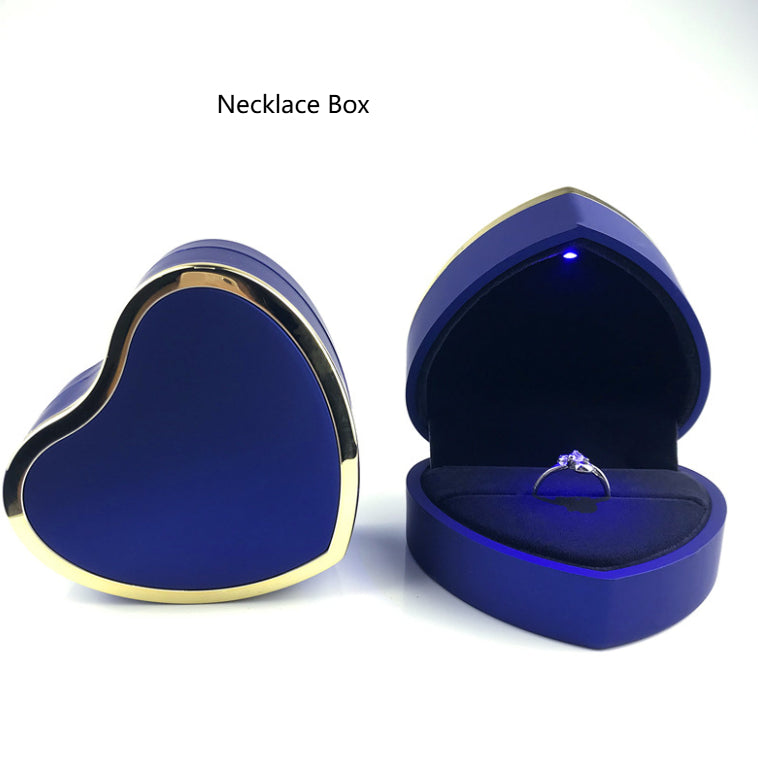 Boîte cadeau de stockage de proposition créative LED-Lit en forme de cœur