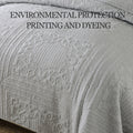 3D Couvercle reversible en coton pointillé rembourré Texturé Weave Ultra-Soft Bre