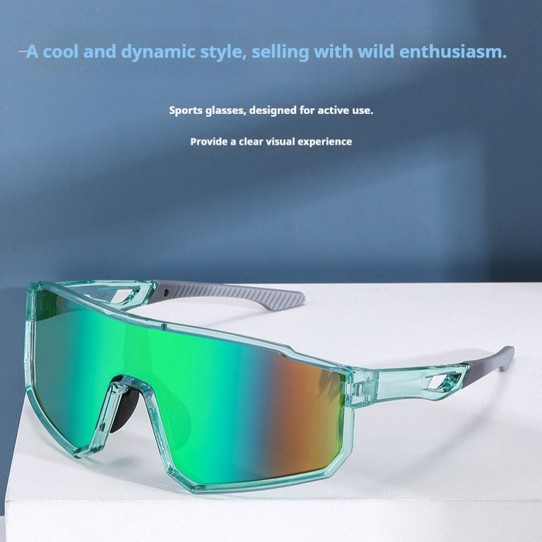 Grande cadre Colorful Sports Lunettes de soleil anti-vent