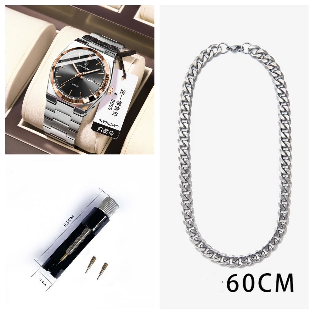 Montres Homme ultra-mince étanche Lumineux