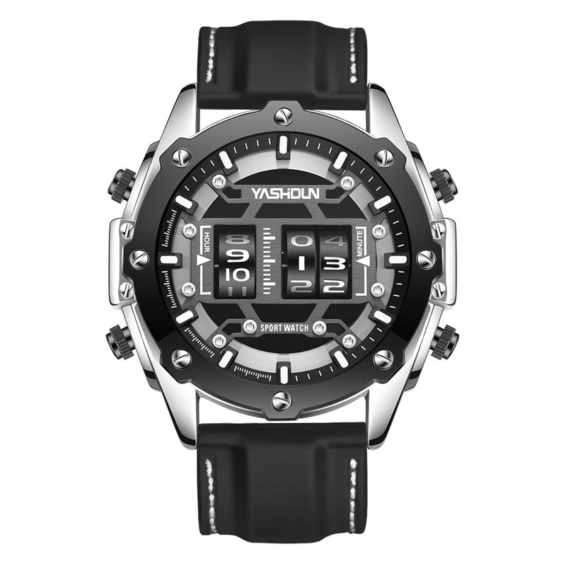 Montre homme multifonction personnalisée avec une sangle en silicone sport