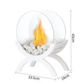 Indoor Warm Watching Cheminée Flame Villa Courtyard Maison Bonfire Décoration Living Ro