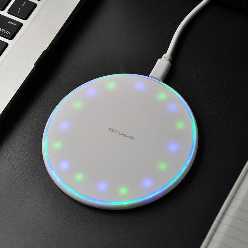 Round de chargeur sans fil avec fonction d'indication