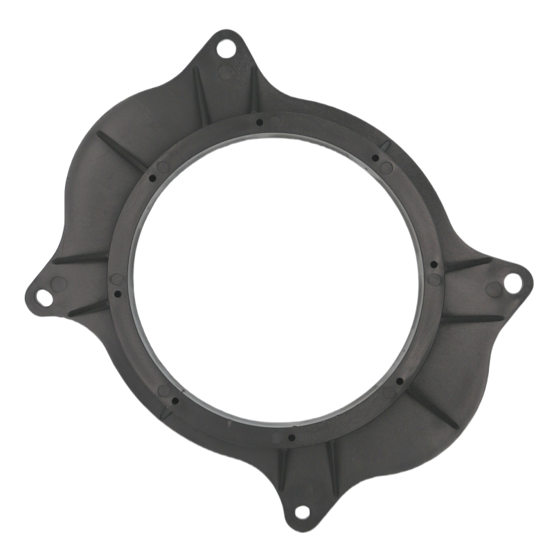 2pcs 6.5inch Black porte haut-parleur adaptateur bagues d'espacement de remplacement pour Levin avec 2 fils Har