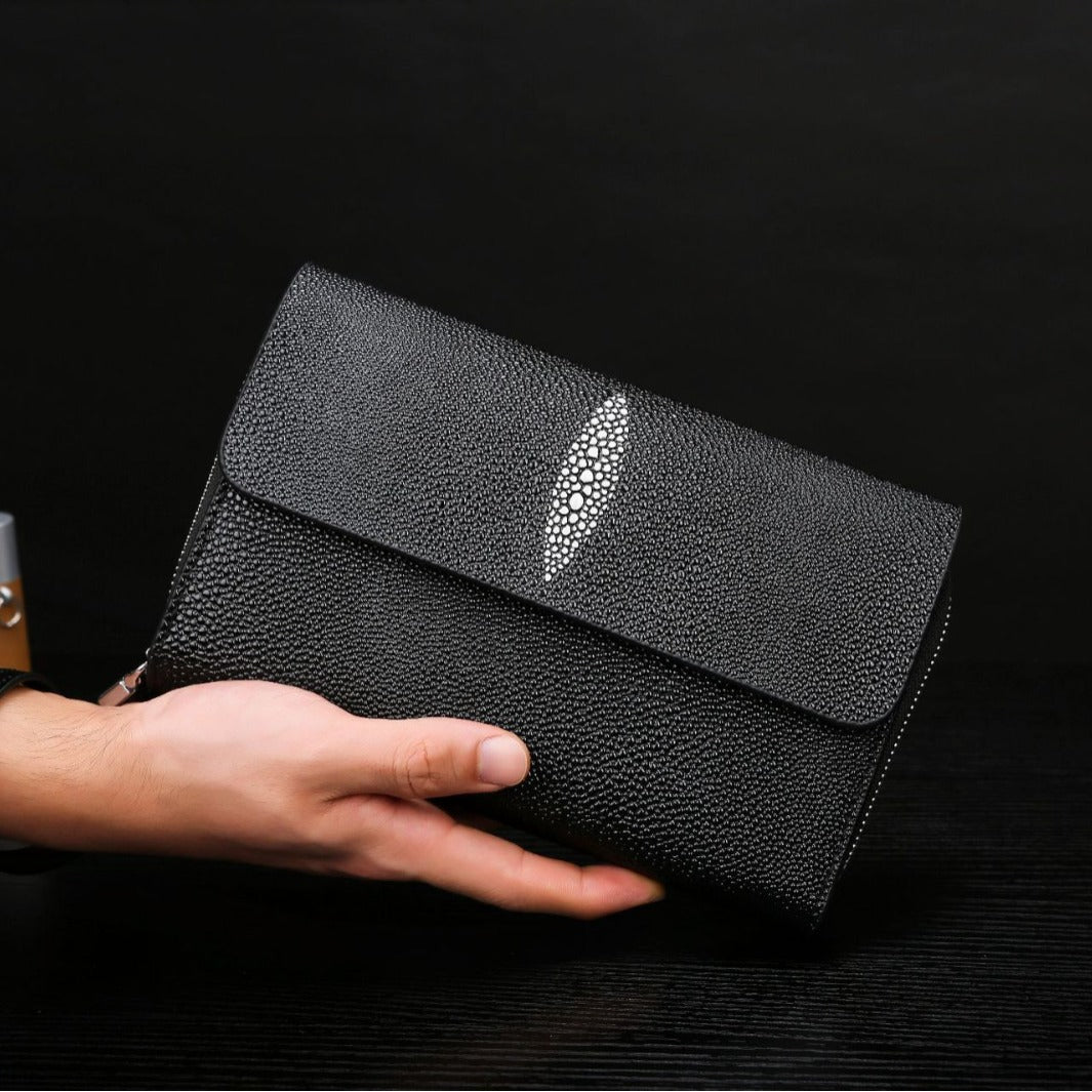 Sac de téléphone mobile à double couche pour hommes